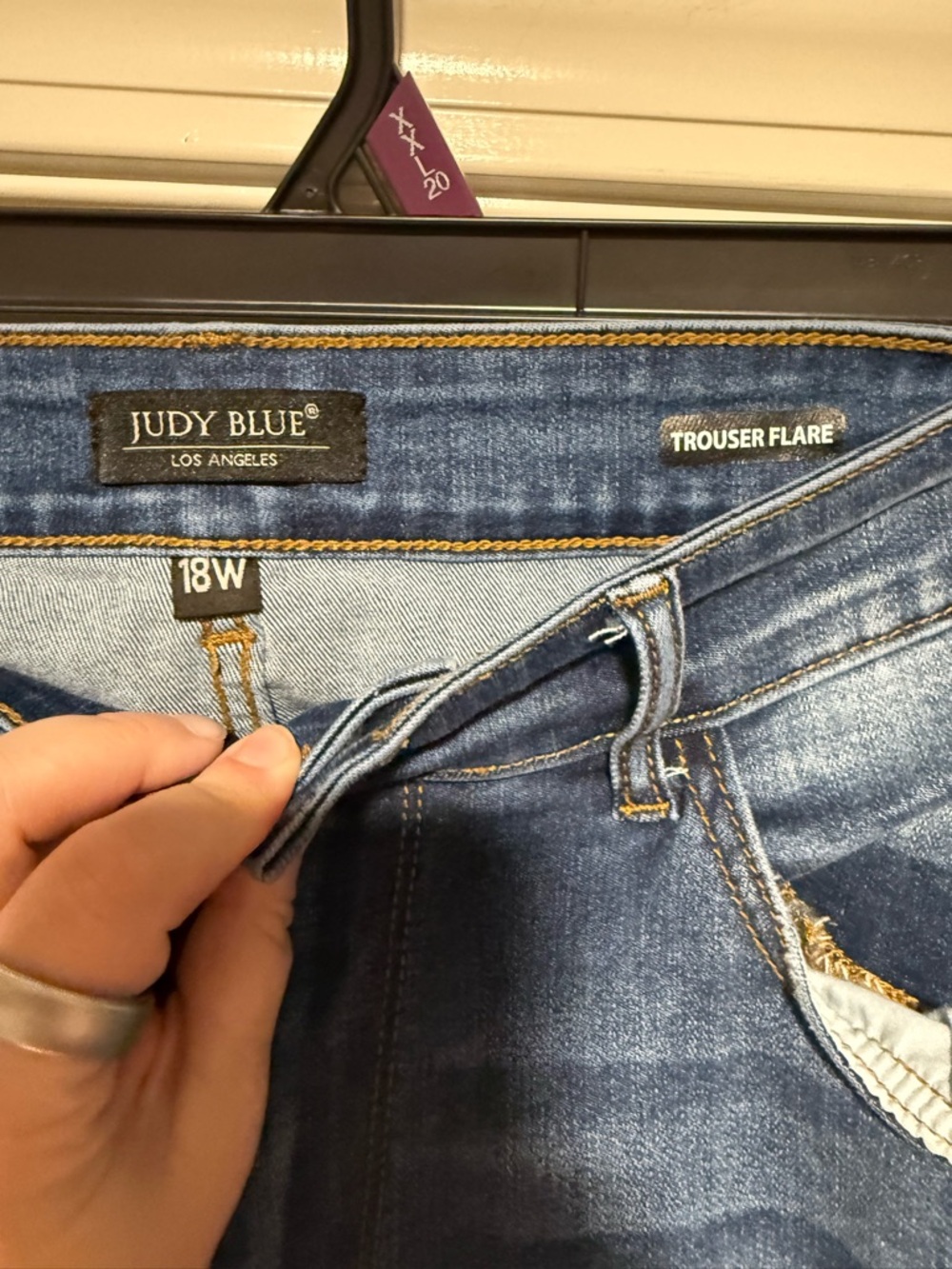 Judy Blue Medium Blue Flare Jeans - Picture 3 of 3